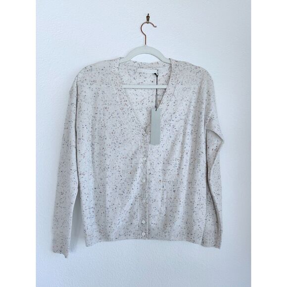 NWT Revolve One Gray Day Sloan 100% Cashmere Cardigan in Red & Blue Speckle XS - Picture 3 of 11